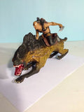 LOTR 2002 Two Towers Orc Sharku On Warg 7 1/2" - Hollywood Movie Collectibles