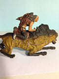 LOTR 2002 Two Towers Orc Sharku On Warg 7 1/2" - Hollywood Movie Collectibles